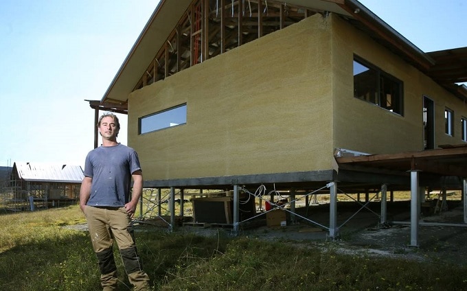 Construyendo casa con cáñamo