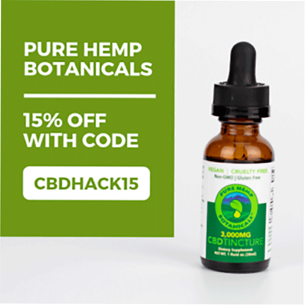 15% de descuento en botánicos de cáñamo puro con el código CBDHACK15