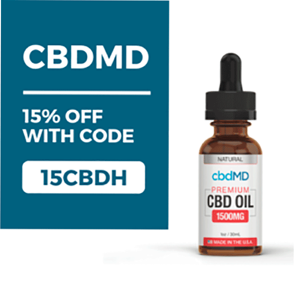 15% de descuento en cbdMD con el código 15CBDH