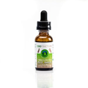 Foto de una botella de tintura de CBD Pure Hemp Botanicals Pet Formula