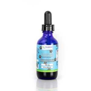 Foto de una botella de Bluebird Botanicals Hemp Companion Oil para mascotas