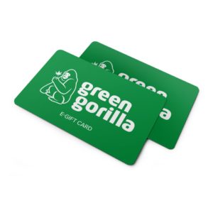 Tarjeta regalo gorila verde